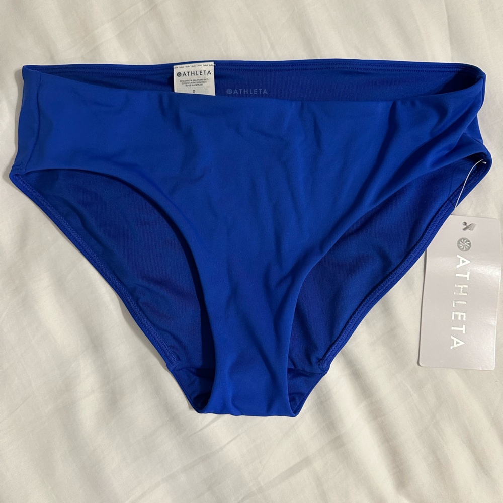 Athleta Women's Varsity Blue Hipster Swim Bottom
